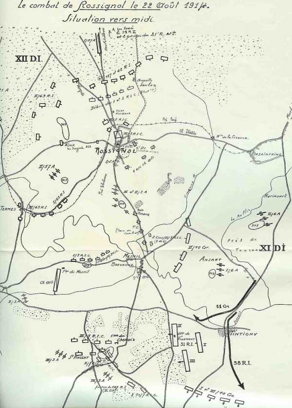 Combat de Rossignol 22 Aot 1914